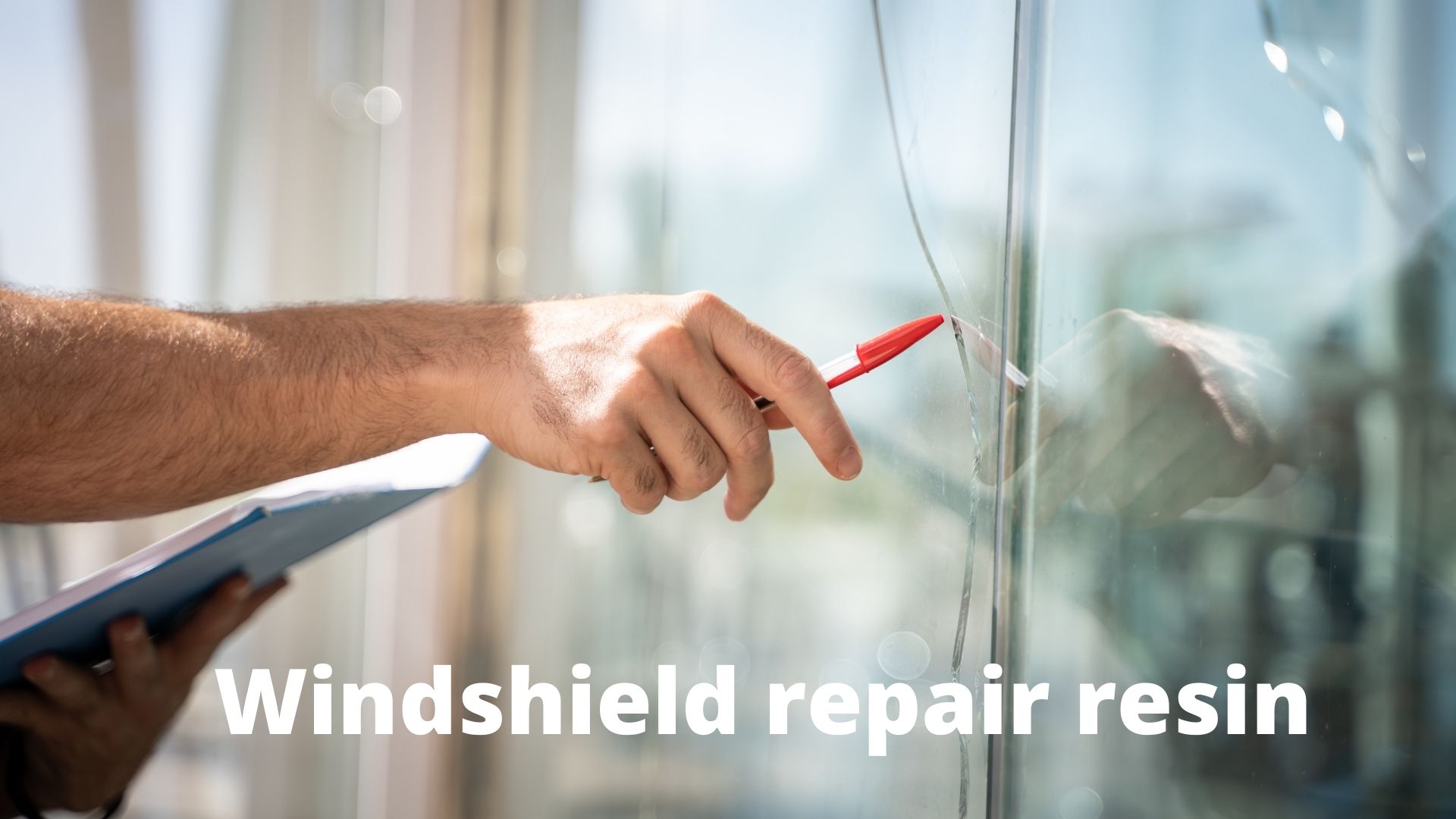 Windshield repair resin
